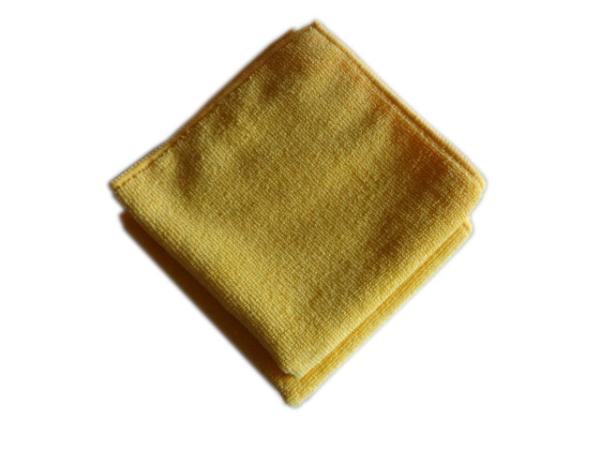 Quality Mute Yellow High Absorbent Microfiber Cleaning Towel for sale
