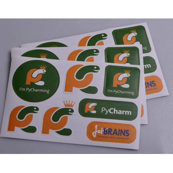 Custom printed matt lamination kisscut design adhesive paper die cut stickers