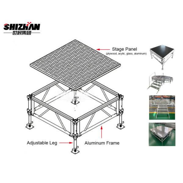 Easy Install Podium Aluminum Stage Platforms Dancing Lighting Booth Truss