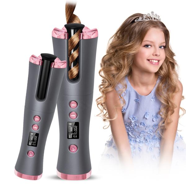 Quality 15W Cordless Automatic Hair Curler Portable Type-C Rechargeable Fast Heating Compact Design for sale