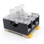 FS-103 3P Fuse Holder for 6x30 fuses Din Rail Mount Fuse Box 10A 250V LED