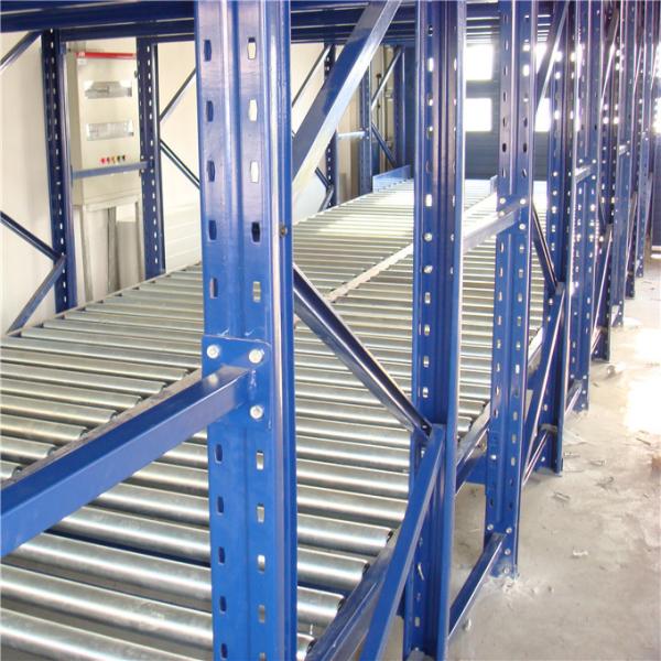Quality Orange Mobile Gravity Feed Pallet Racking Conveyor Shelves 1500kg for sale