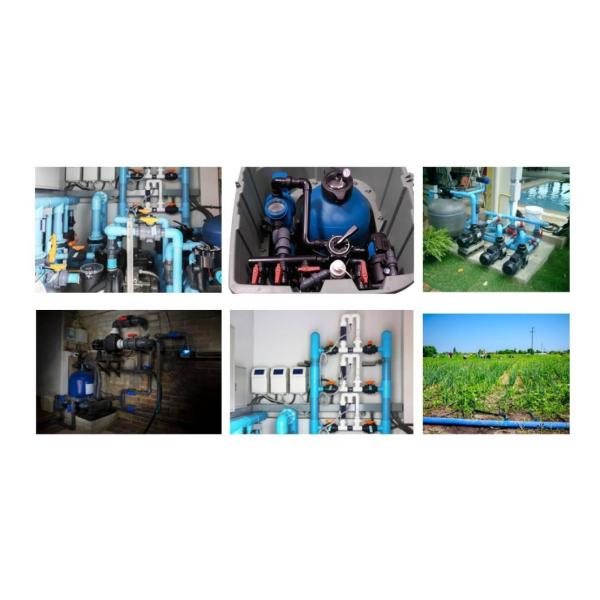 DIN/ANSI/JIS PVC Single Union Ball Valve with Blue Handle