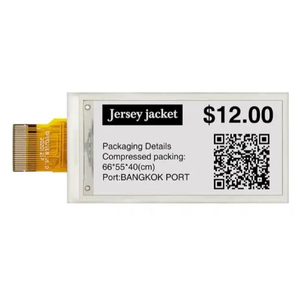 2.9 Inch ESL Electronic Epaper Display Eink Digital Price Tag Shelf Label