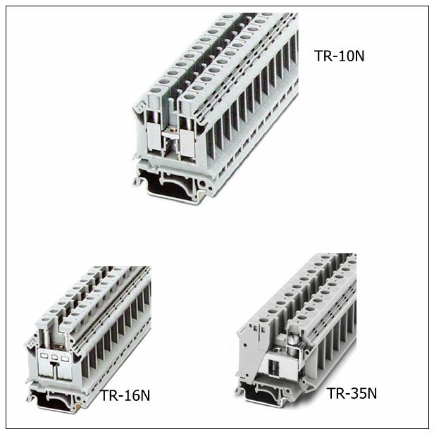 Power Distribution Feed Through Terminal Blocks AWG 22-4 Mount Terminal Connector