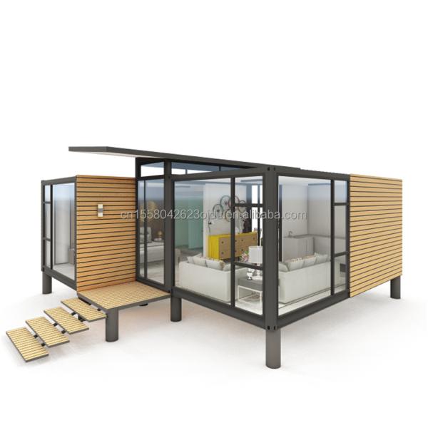 Modular Prefabricated Houses Made of Galvanized Steel Square Tubes for Office and Apartment