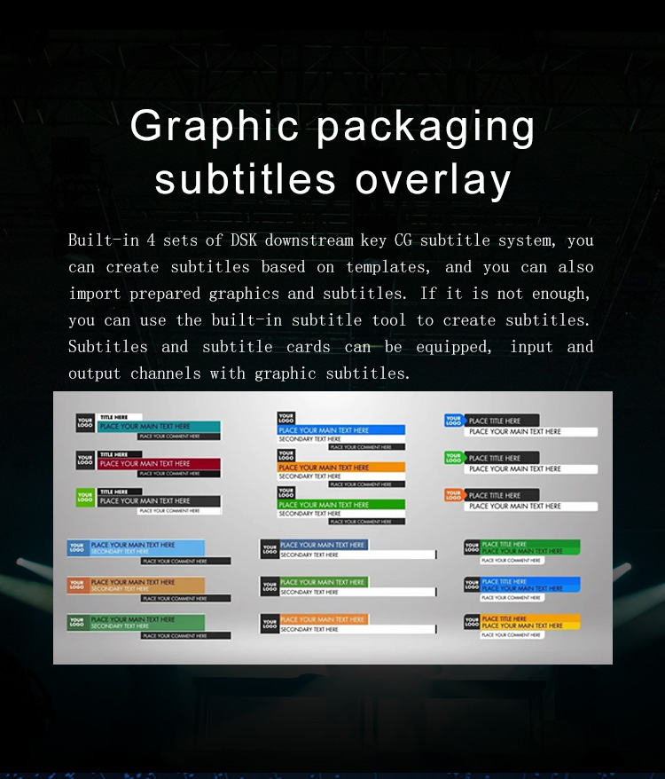 12 Channel Built-in Switcher M100 All-in-one Machine for Live Streaming Video Editing