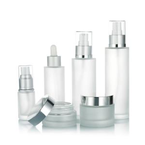 China Customization Skincare Lotion Bottle empty glass pump bottles 20ml 30ml on sale
