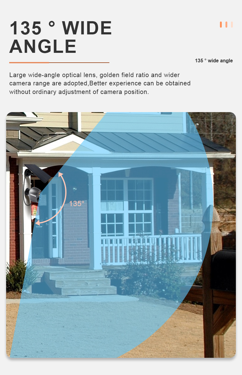 2MP PIR Tuya Smart Camera IP66 Solar Security Camera With Motion Sensor