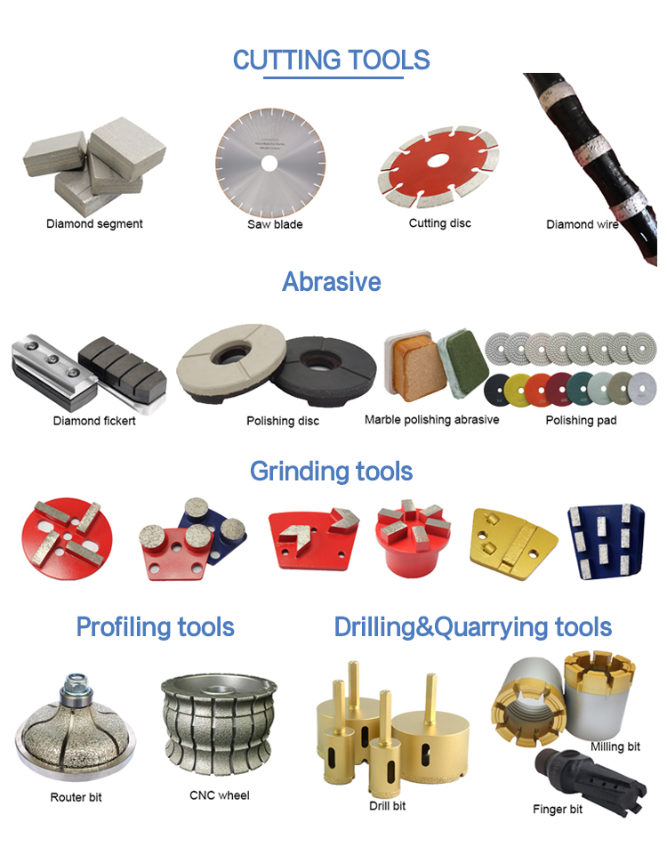 Cutting 8.3mm Bead Plastic Diamond Wire Saw for Granite Block Squaring and Profiling