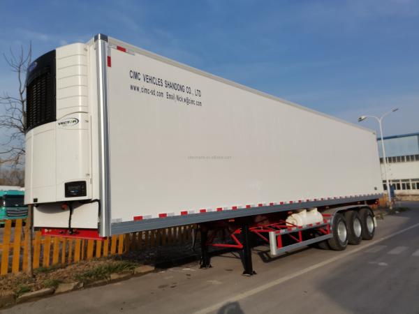Quality Suspension Mechanical CIMC 3-axle Cold Chain Frozen Refrigerated Trailer for sale