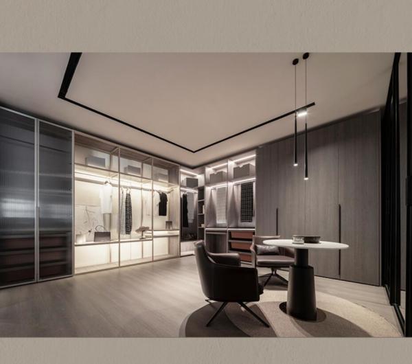 Quality Rest Equipment custom modern furniture White Walk In Closet 2400mm stuya for sale