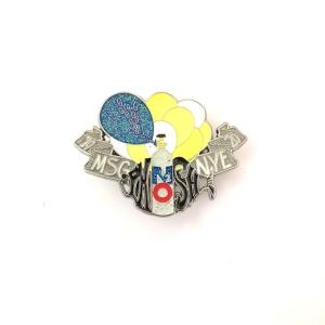 Buy cheap NYE Run Diecast Custom Soft Enamel Glitter Lapel Pin With Sequential Number Back product