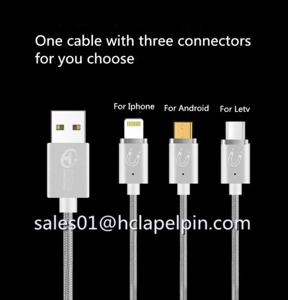 Quality Length 1M Magnetic Cable,USB Charging Magnetic Adapter Charger Cable for Mobile Phone for sale