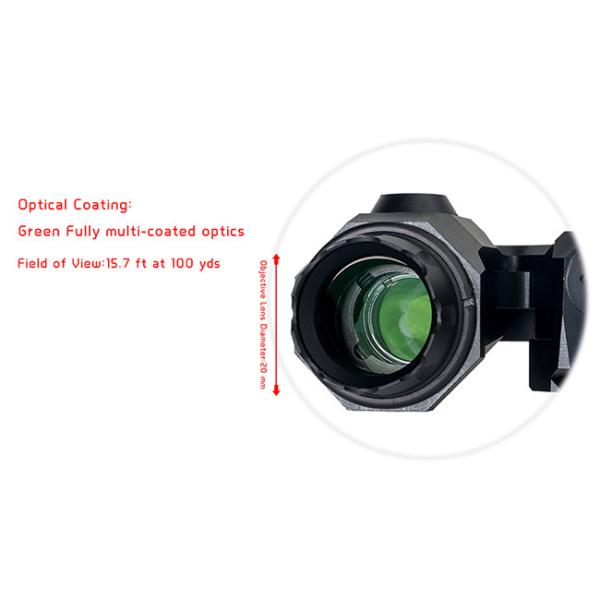 Waterproof Tactical Hunting Scope Matte Finish 6 x Magnification D-EVO 6x20mm