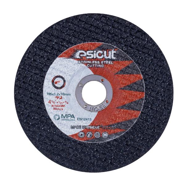 Quality Esicut T2 Resin Bonded Ultra Thin Cutting Discs 4 Inch Metal Cutting Blade for sale