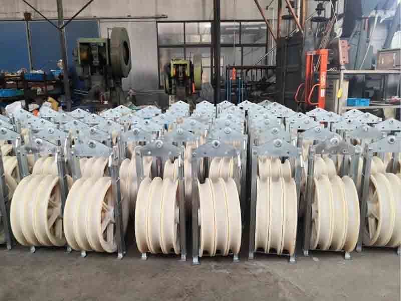 Large Diameter Conductor Lifting Stringing Block Nylon Sheave for Cable