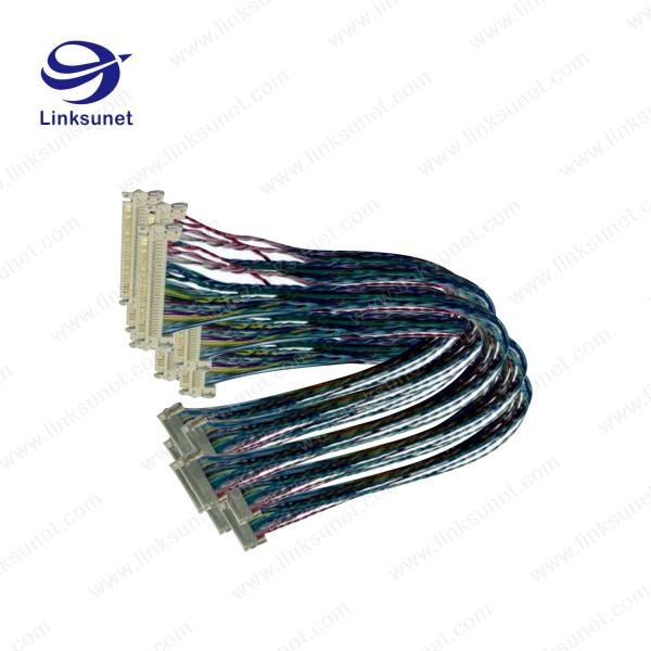 JAE LVDS Pich 1.25mm FI - X30H white connector with Custom Wiring Harness