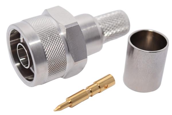 Quality RF Connector, N-Type Straight Crimp Male for LMR-400, 50 Ohm for sale