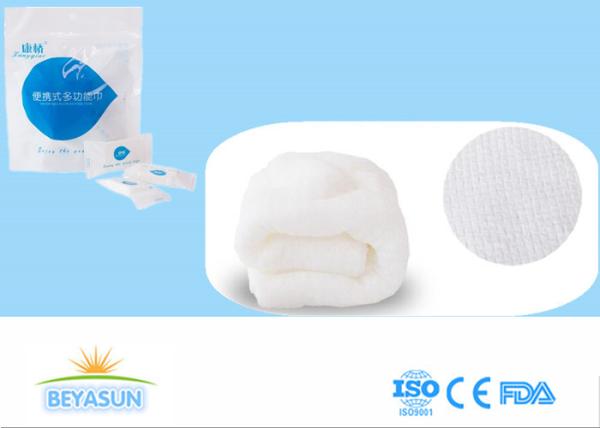 Quality Compressed Disposable Hand Towels For Bathroom / Instant Wet Towel Coin Tissue for sale