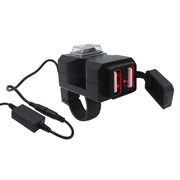 Quality 5v 3.1a Bmw Motorcycle Usb Adapter , Double Waterproof Usb Port Motorcycle for sale