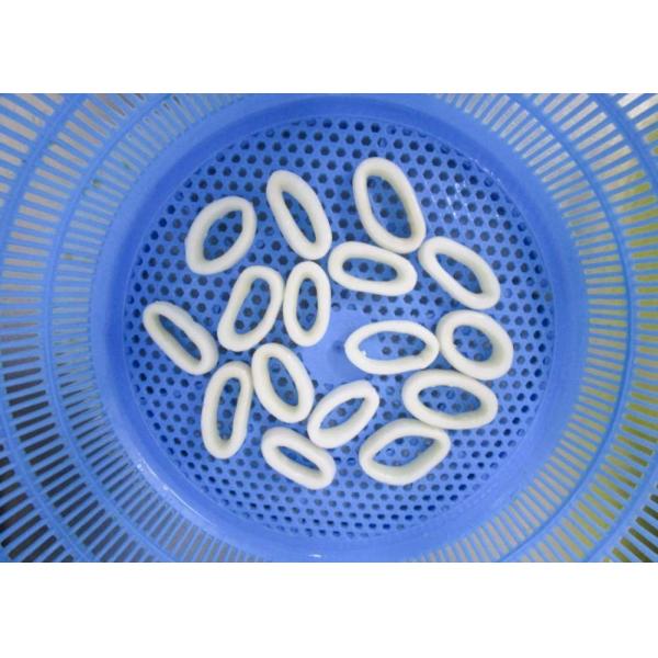 forzen squid rings EU standard no additives chemical off white color Todarodes pacicicus Diameter 3-7cm