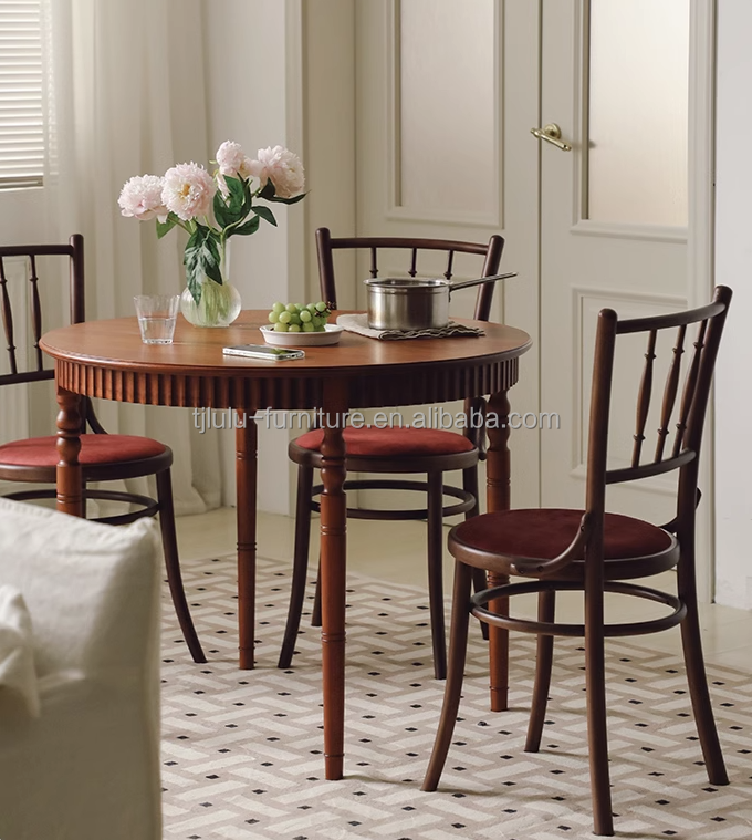 Dining Room Furniture Solid Wood Velvet Classical Wooden Luxury Used Antique Modern Chairs for Weddings and Special Events