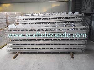 Buy cheap Frame scaffolding system stair case 7 steps, 8 steps , 9 steps for walking 450*2677mm 450*2515mm with 43.5mm hooks product