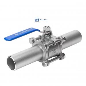 Buy cheap 1000WOG PN16-PN64 Lever With Lock Manual Lengthening Butt Welded Ball Valve Q61F product