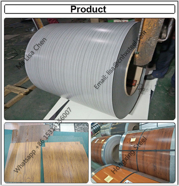 Pattern ppgi coil / Wood print ppgi / dark wood 3D ppgi 0.4x1250mm