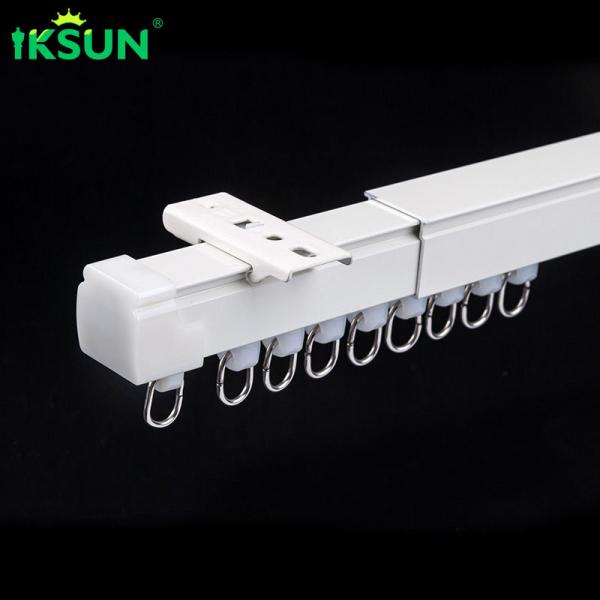 Quality Ceiling Mount Telescopic Curtain Track Aluminium Alloy 6063 Material for sale