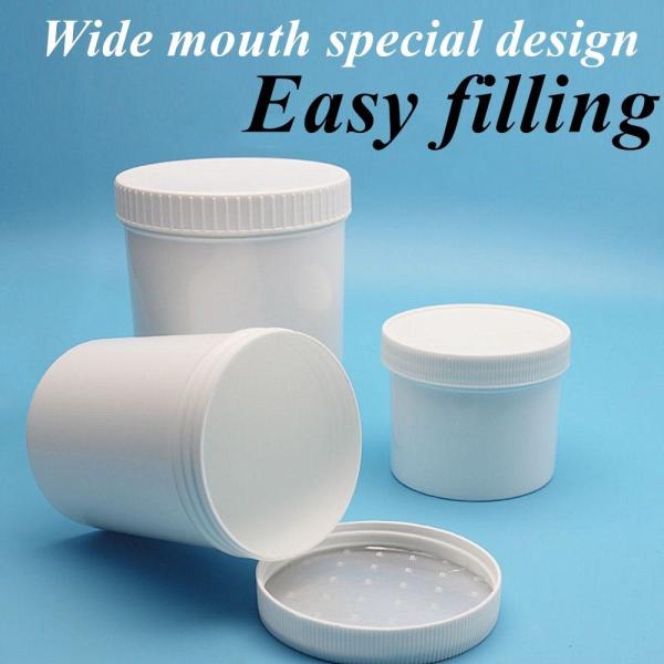 Quality 100ml 250ml 500ml PP Cosmetics Packaging Cream Jar Cosmetic Pot Jars ointment jar for sale