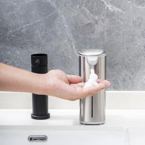 China Stainless Steel Touch-Free Sensor Liquid Foam Soap Pump Dispenser Automatic Rechargeable Soap Dispenser For Bathroom on sale