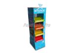 Bouncing Ball Toys Custom Cardboard Floor Displays With 4 Slant Tiers