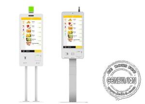 China 24 32  Inch Bill Payment Self Service Kiosk Machine For Mcdonald / Kfc / Restaurant on sale