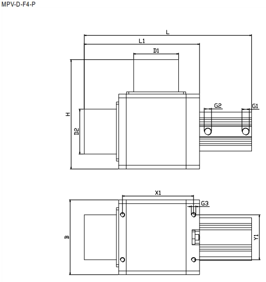 2/3 Way Pneumatic Vacuum Valve Alumina Material MPV-D-F4-P 32 Or 60mm Diameter