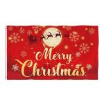 YAOYANG Full Color Custom Polyester Flag Merry Christmas Flag 3x5