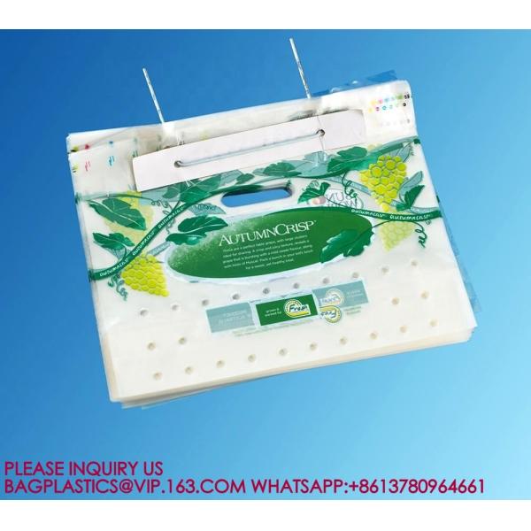 Fresh Fruit Pack Recycle PP Fruit Packaging Bag With Bottom Gusset For Grape bags Packing