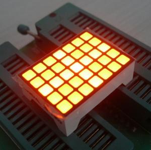 Buy cheap Yellow 14 Pins Square LED Matrix Screen , 5x7 LED Matrix Waterproof product