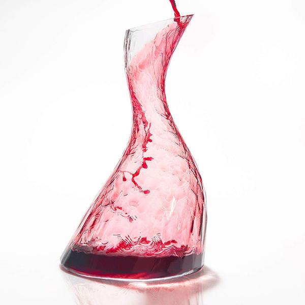 Quality Customized Handmade Glass Liquor Decanters , Lightweght Red Wine Aerator for sale