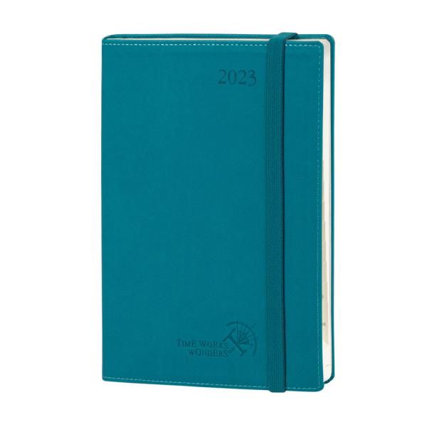 Quality Odm Academic Planner Vertical Layout With Monthly Tabs Easy Track Corners Pacific Green for sale