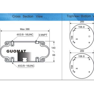 China W01-358-7094  Air Bag Kit Technical Parameters Rubber Bladder on sale