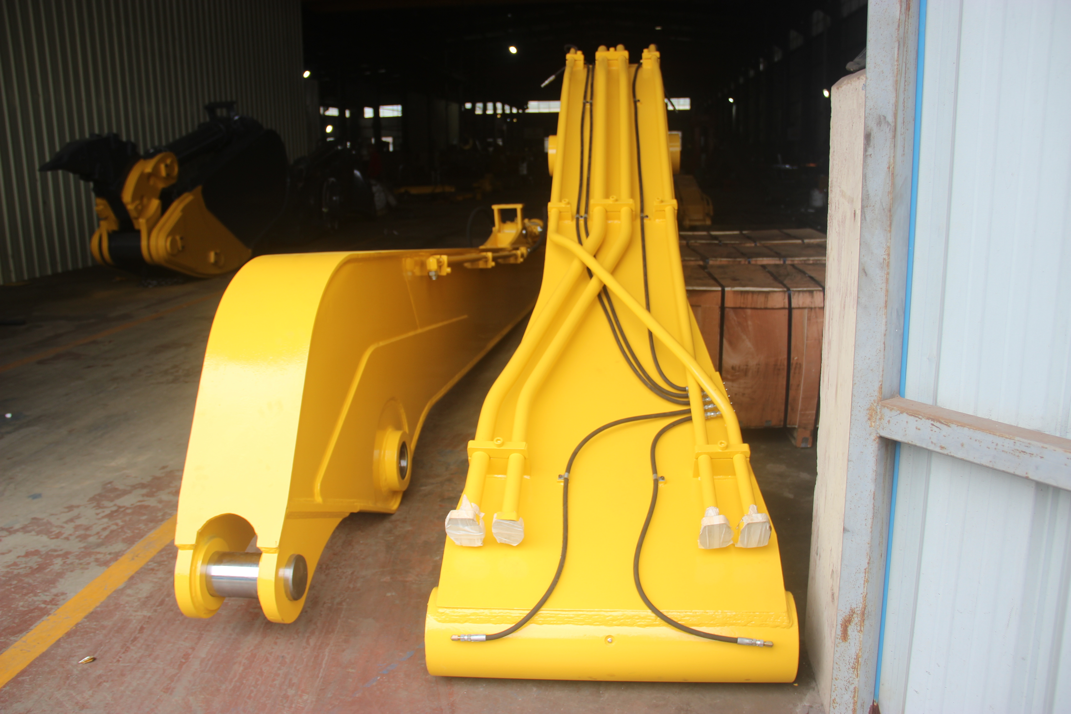 Mini 6-8 Ton 8m Excavator Long Reach Booms , Excavator Boom Arm For PC80 EX60