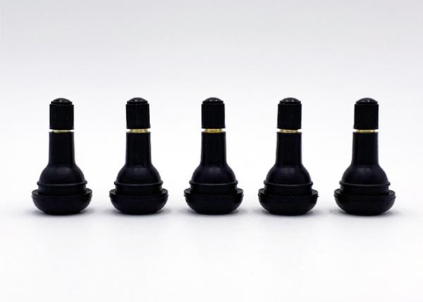 Quality EPDM Rubber Rubber Tyre Valve , Snap In Tire Valves Brass Stems For Passenger Car for sale