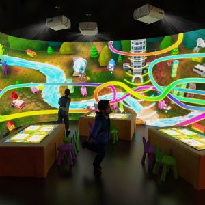 3D AR Alive Interactive Drawing Touch Table Screen Projection