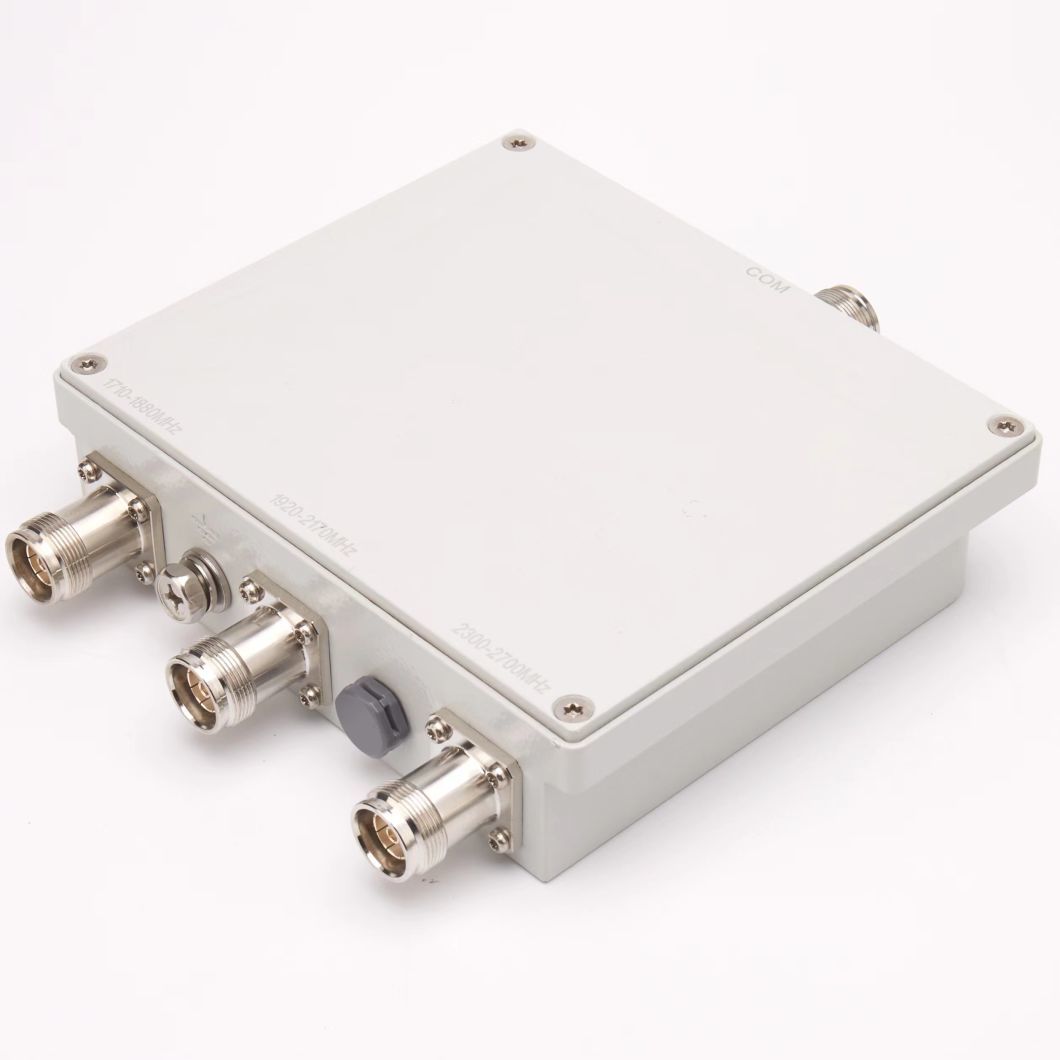 UHF Triplexer 698-960 1710-2170MHz, 100W Duplexer with N-Female/BNC-Female for in-Building Solutions