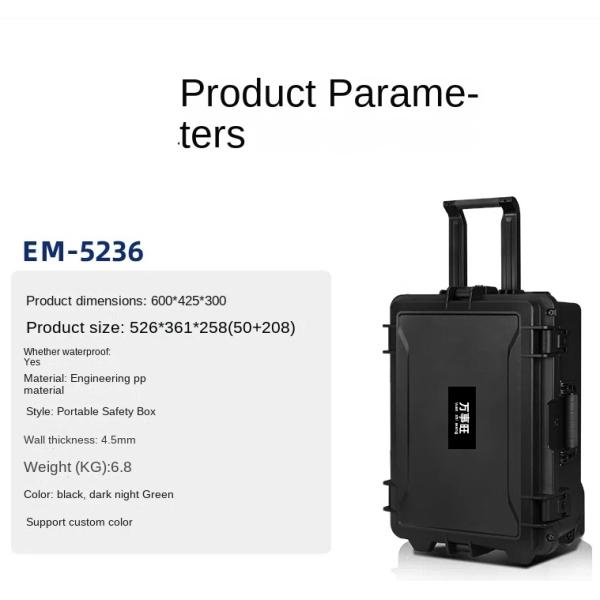 ODM Customized Support IP67 Waterproof Outdoor Photography Trolley Box with Multifunctional Case and Safety Protection