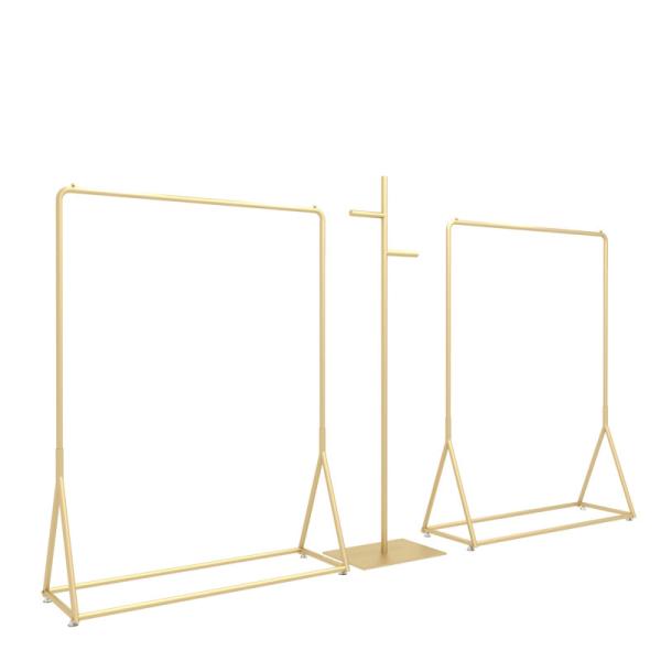 Quality OEM Clothes Display Hanger Stand Shinny Brushed Electroplated Polished Surface for sale