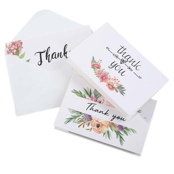 Quality 3 LR44 Multiple Design Custom Thank You Gift Card Set With Envelope 2.93 Ounces for sale