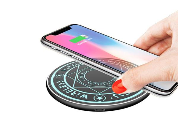 Quality Micro Charging Port 10W Magic Array QI Led Wireless Charging Pad for sale